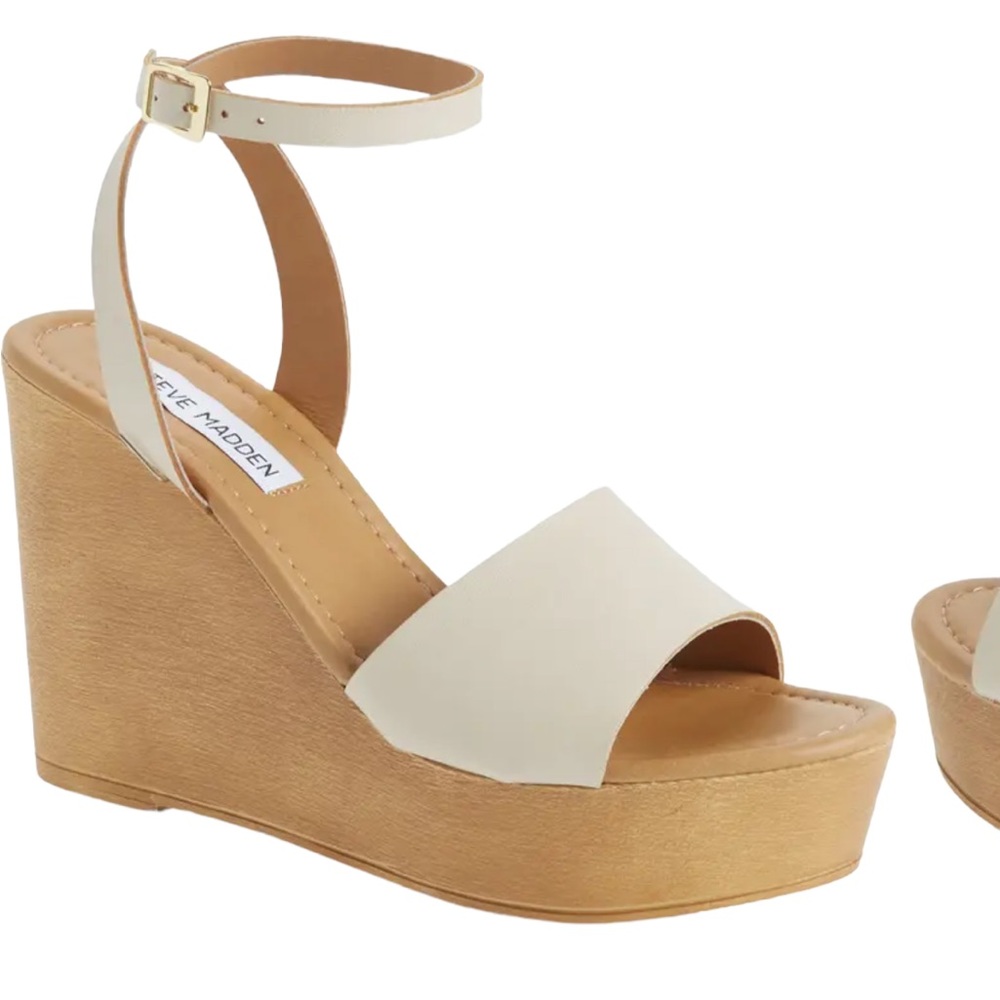 Steve Madden Welch Wedged Sandel NWOB
